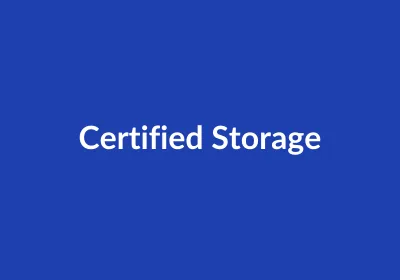 Certified gas storage facility
